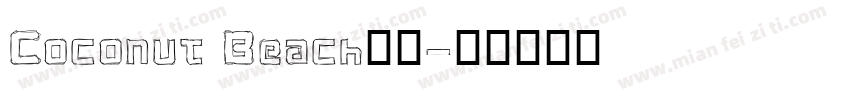 Coconut Beach字体字体转换